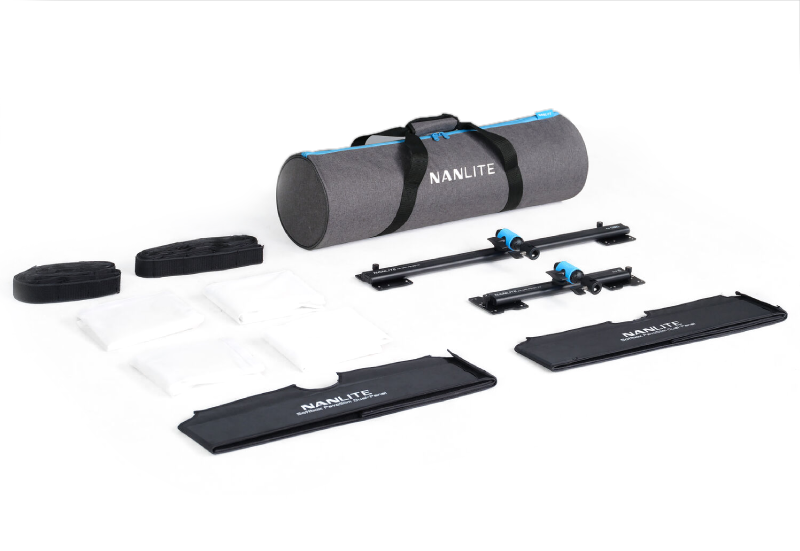 Kit accoppiatore a doppio pannello e softbox Nanlite per PavoSlim 120